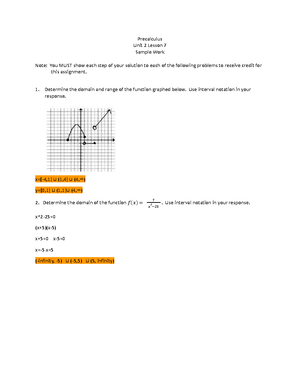 Copy Of Precalculus Unit 7 Sample Work - Precalculus Unit 7 Sample Work ...