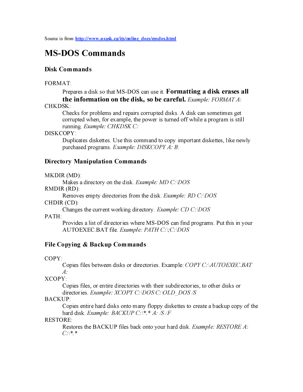 dos-commands-it-is-useful-for-all-bca-student-source-is-from-usask