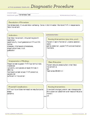 3 hour glucose test active learning template - ACTIVE LEARNING ...