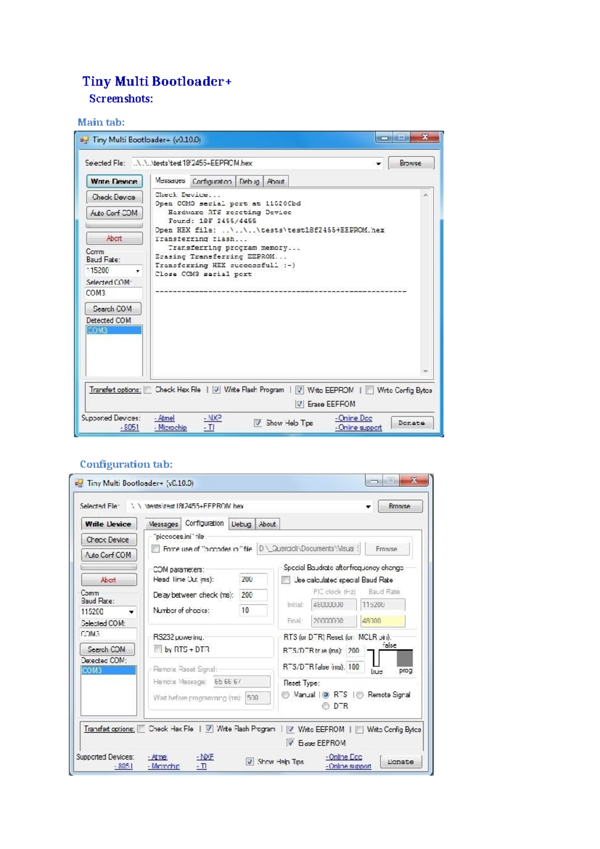 Screenshots 1 - Computer Engineering - Tiny Multi Bootloader+ ...