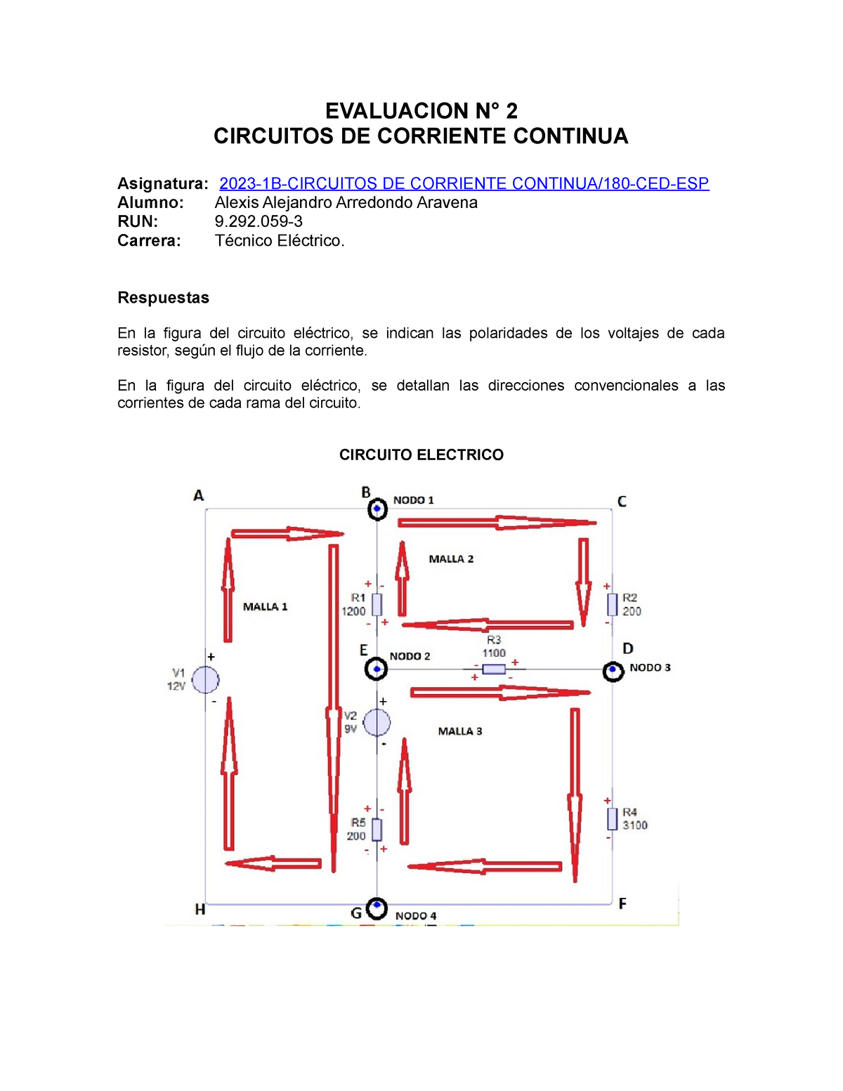 Alexis Arredondo Evaluacion N 2 - EVALUACION N° 2 CIRCUITOS DE ...