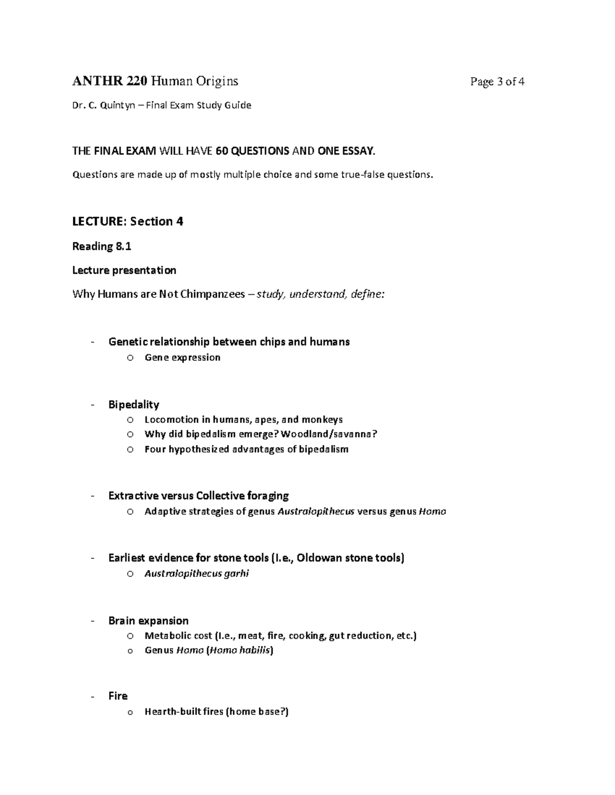 Human Origins FINAL EXAM Study Guide - Deprecated API usage: The SVG ...