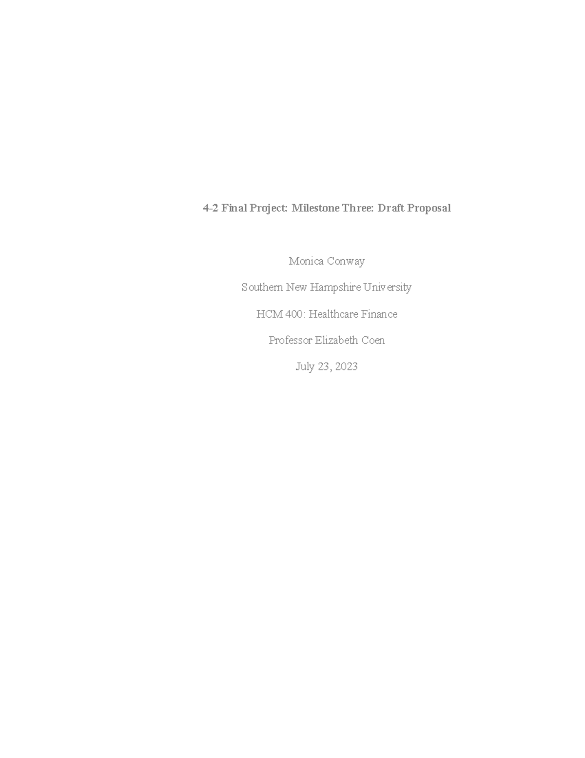 4.2 Final Project Milestone Three - Capital Budget Item Selection - 4-2 ...