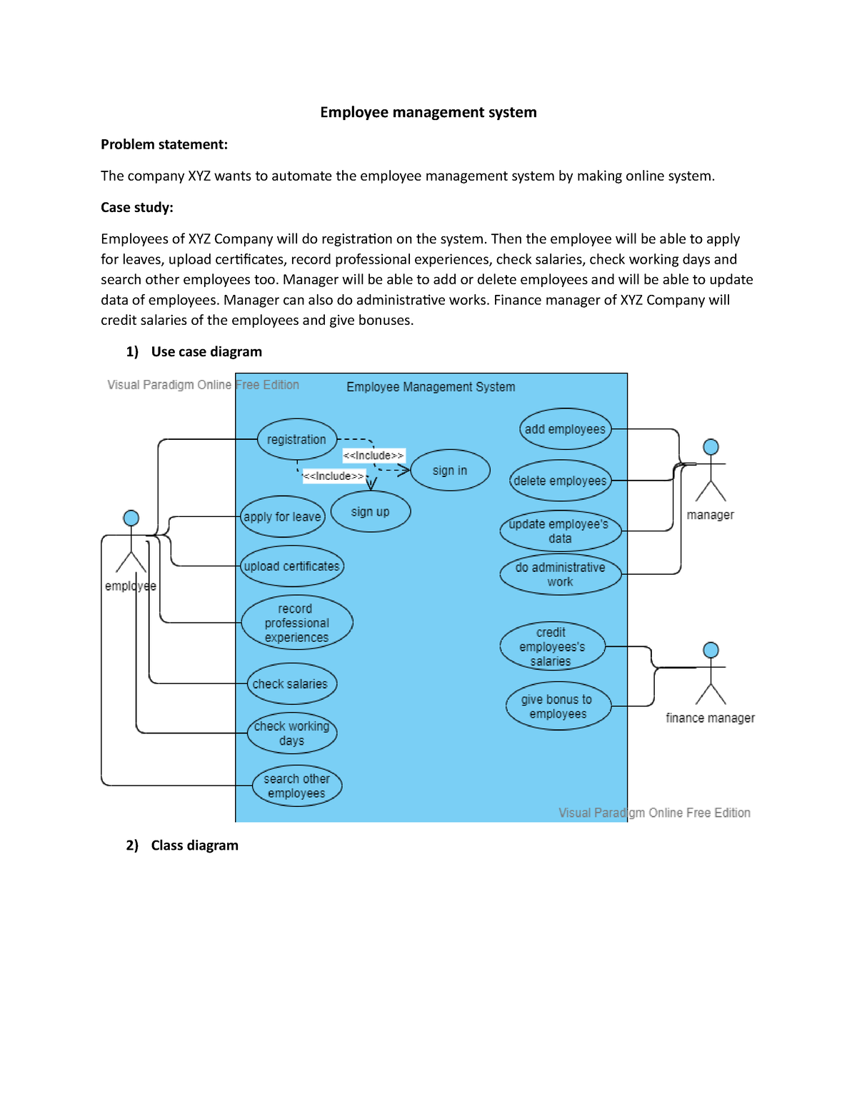 case study on employee management system