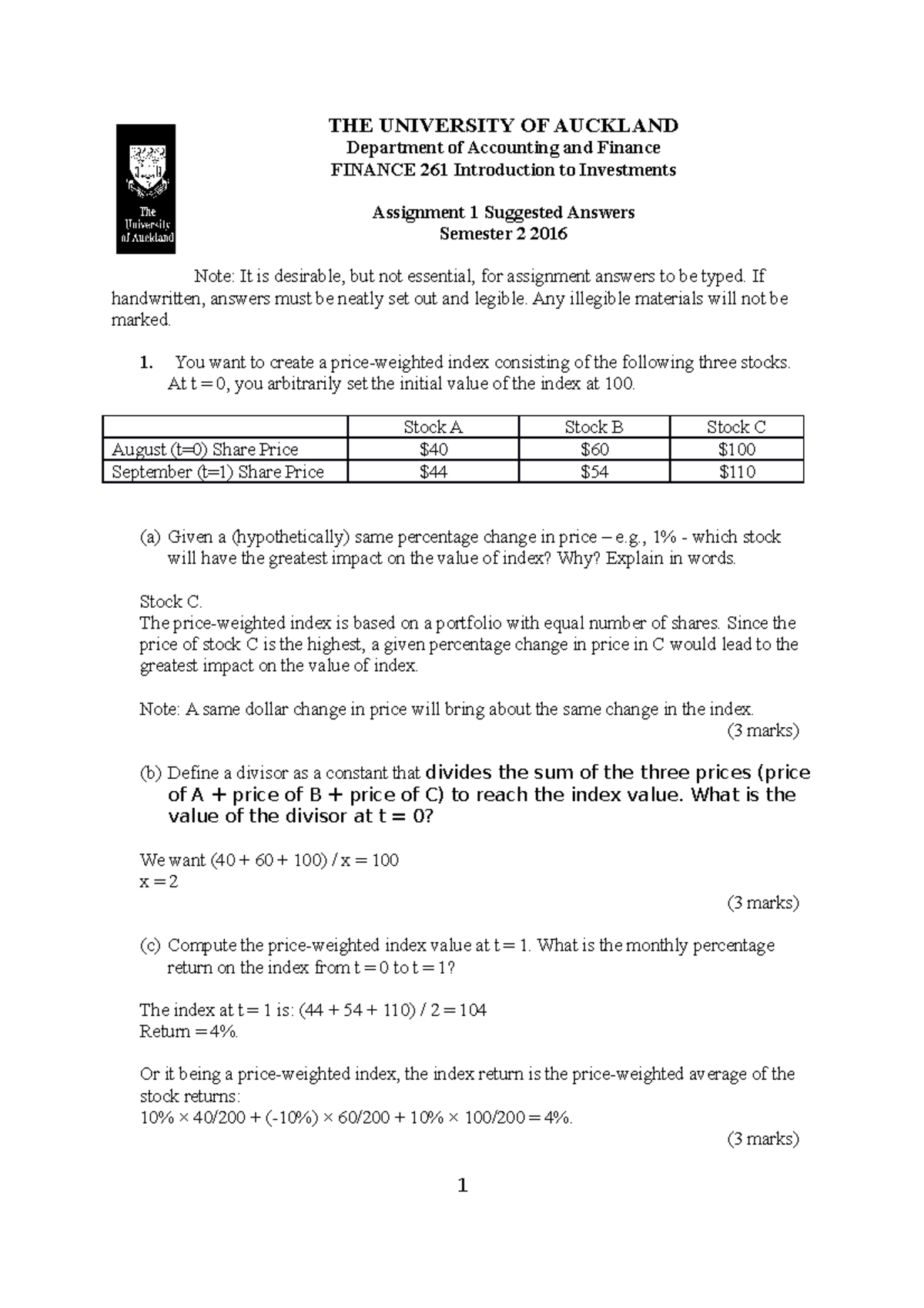 auckland university assignment layout