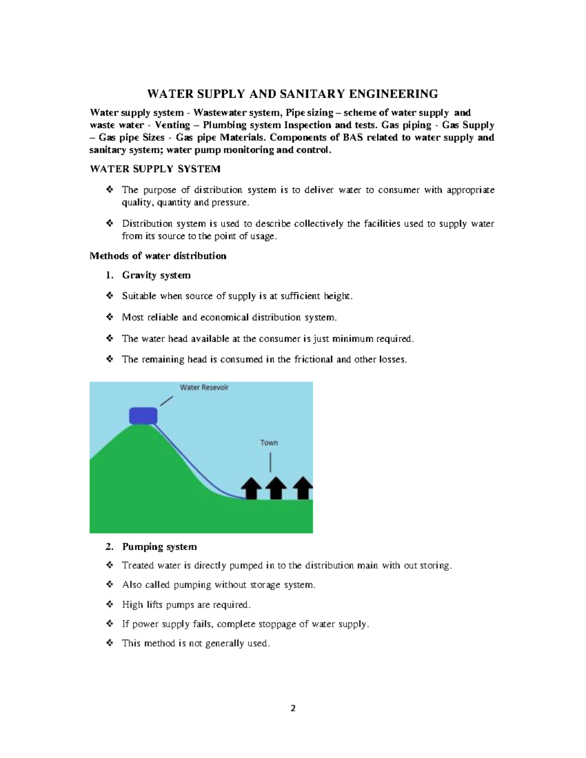 Water Supply AND Sanitary Engineering - WATER SUPPLY AND SANITARY ...