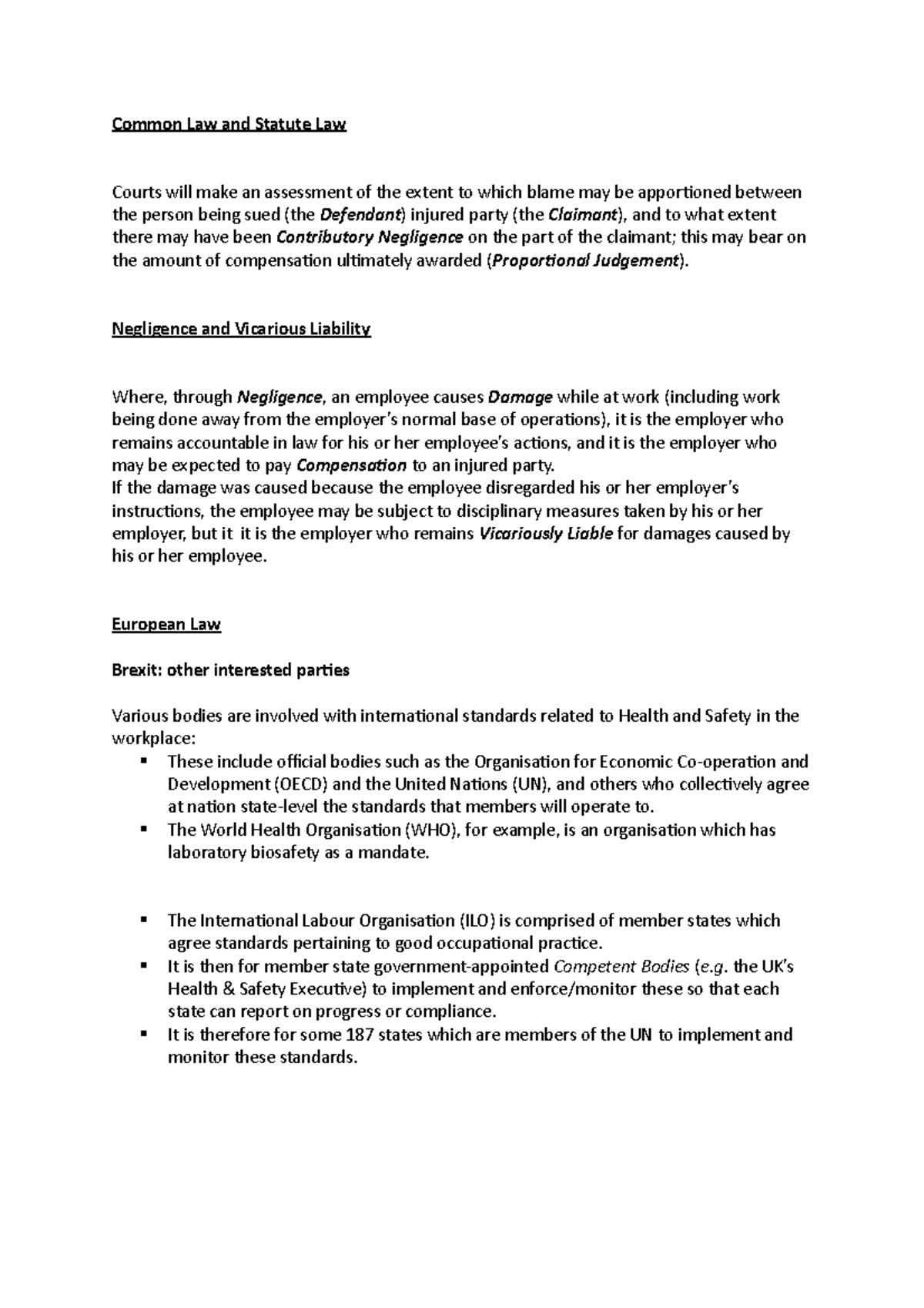 80 Common Law and Statute Law - Common Law and Statute Law Courts will ...