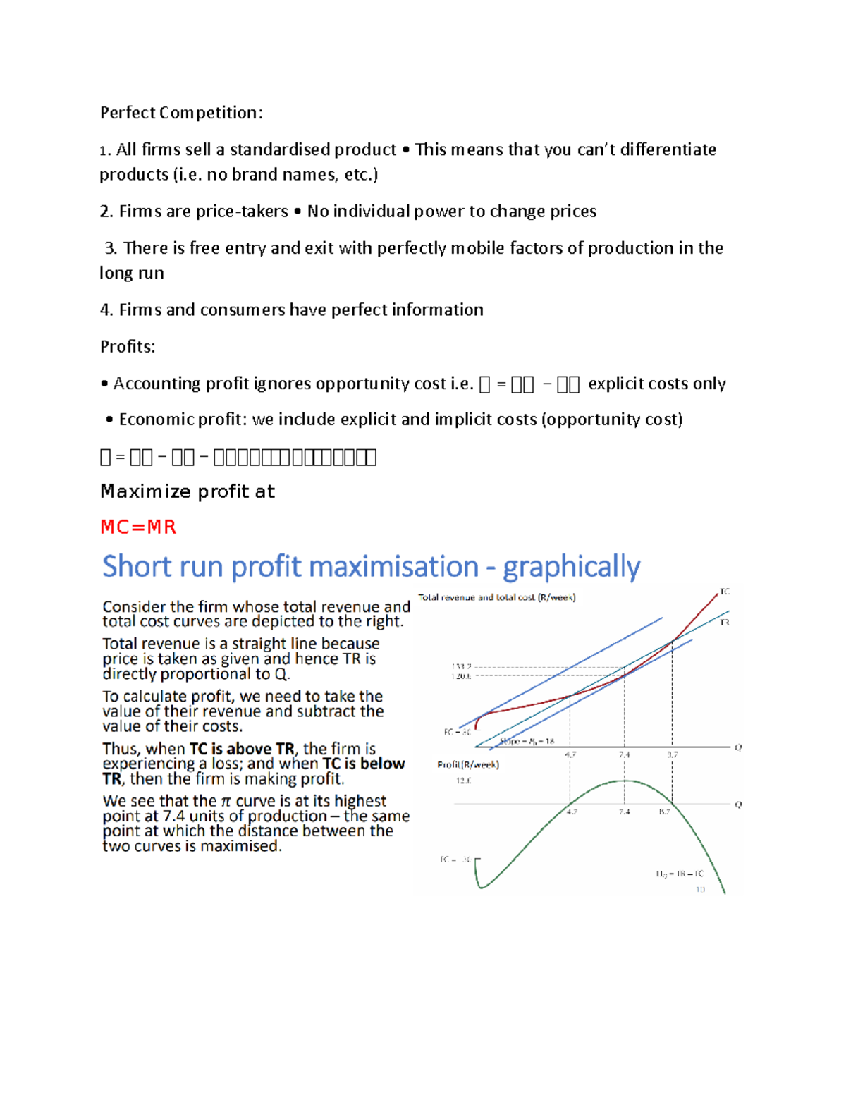 Perfect Competition - Comp - ECO2003F - UCT - Studocu