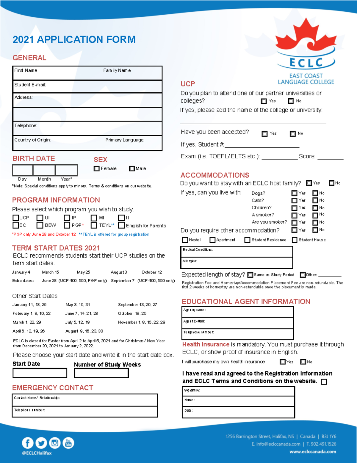 2021 ECLC Application form w Credit card auth (fillable) - UCP UI BEW ...