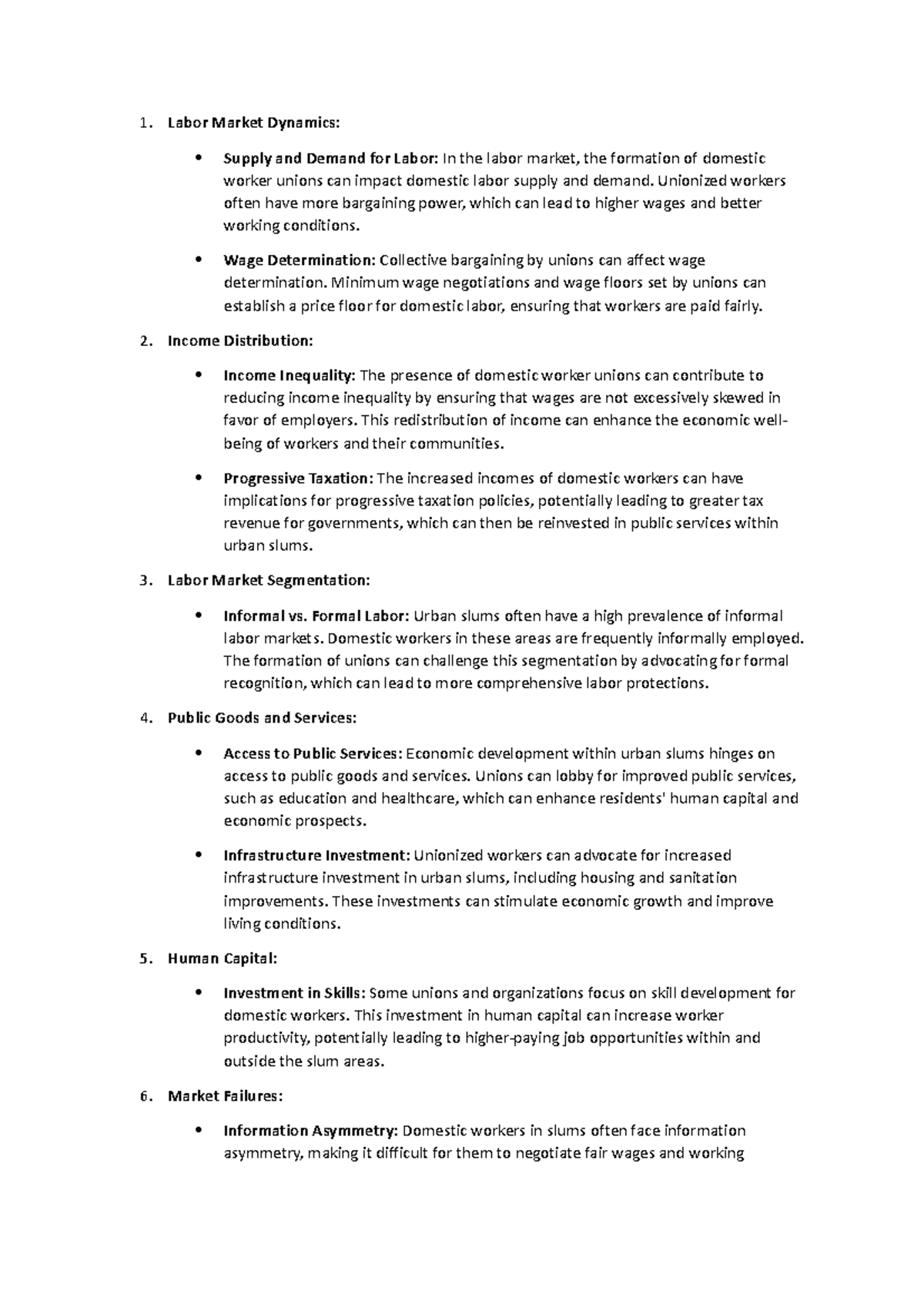 CAC Domestic Workers - Note - Labor Market Dynamics: Supply and Demand ...