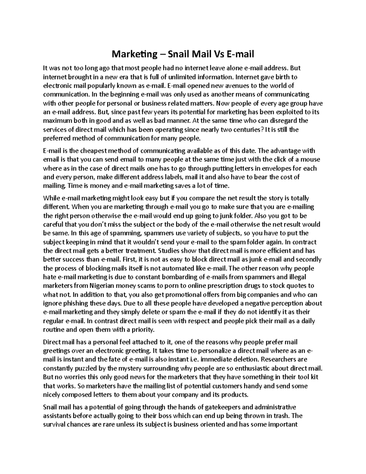 Marketing Snail Mail Vs Email Marketing Snail Mail Vs E mail It marketing-snail-mail-vs-email-marketing-snail-mail-vs-e-mail-it