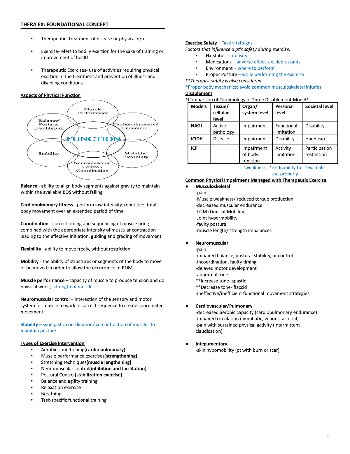 TX Foundational Concept - THERA EX: FOUNDATIONAL CONCEPT Therapeutic ...