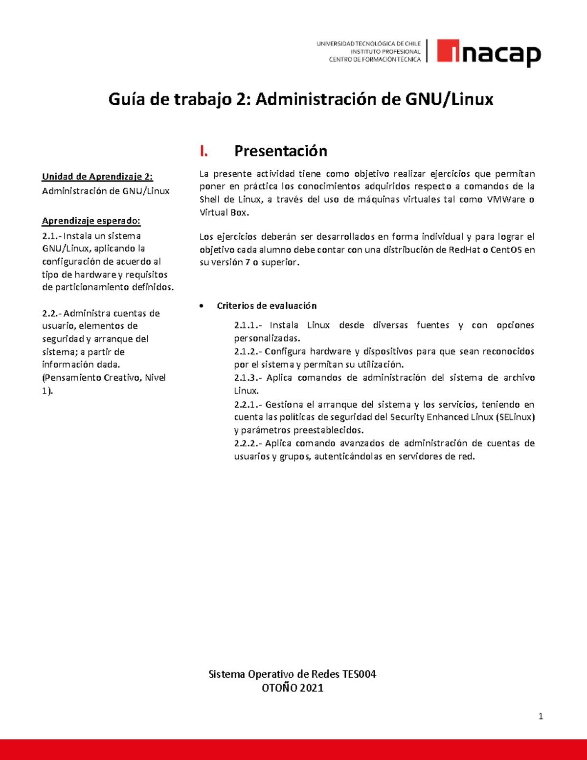 Guía2SO Redes Particiones primarias y Swap Administración de