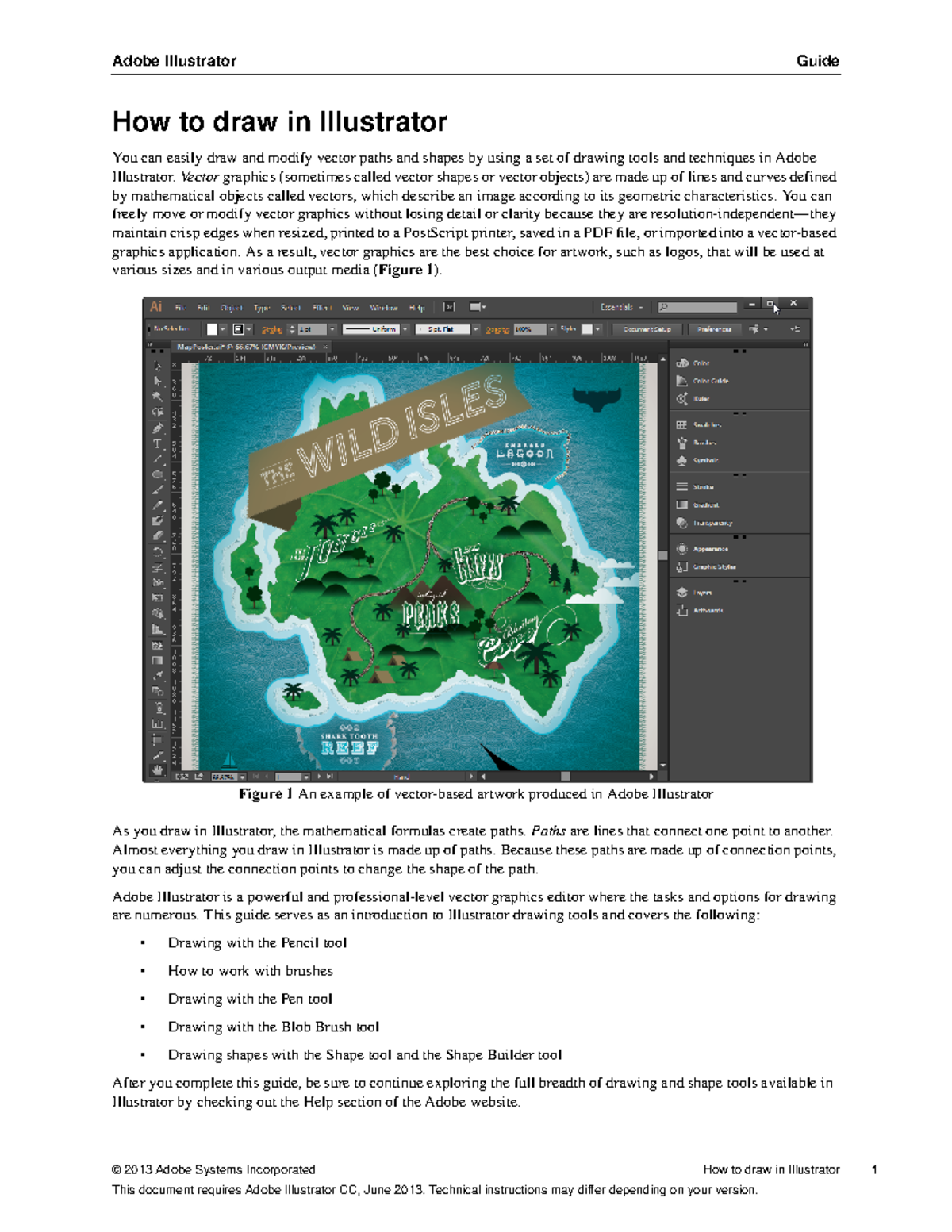 Ai howto draw illustrator - Adobe Illustrator Guide © 2013 Adobe ...