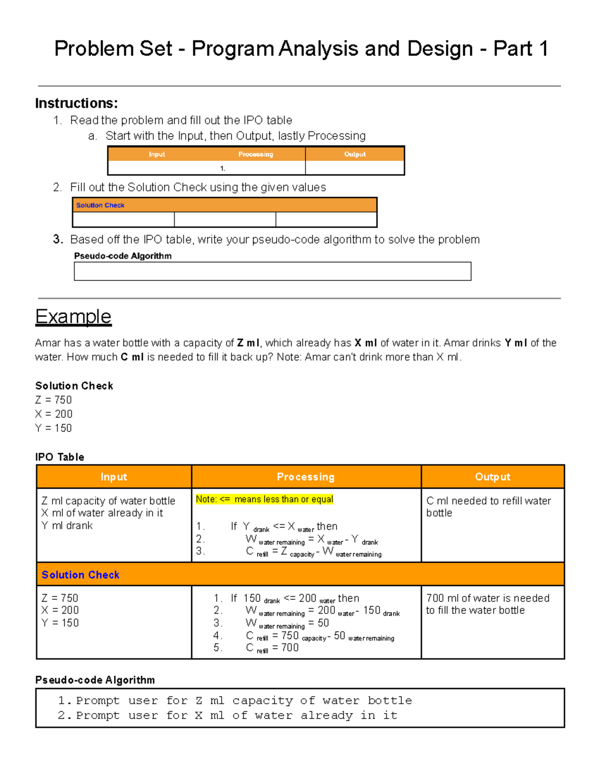 Copy of 4 - Problem Set - Program Analysis and Design - Part 1 ...