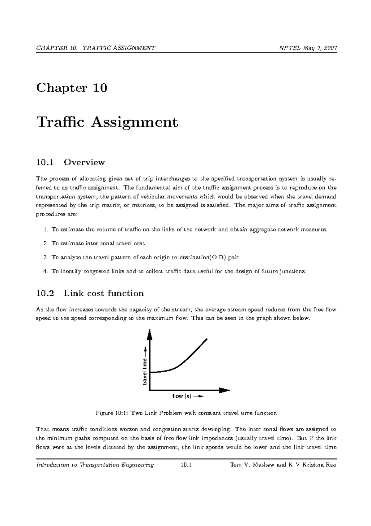 Traffic Assignment - English - Chapter 10 Traffic Assignment 10 ...