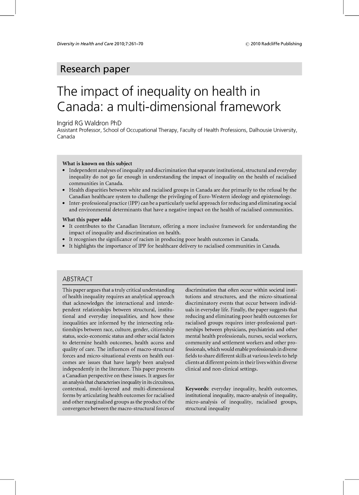 the-impact-of-inequality-on-health-in-canada-a-multidimensional