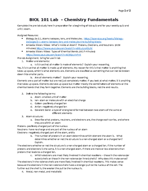 Hardy BIO101 Lab 03 - Properties of Water - BIOL 101L Principles of ...