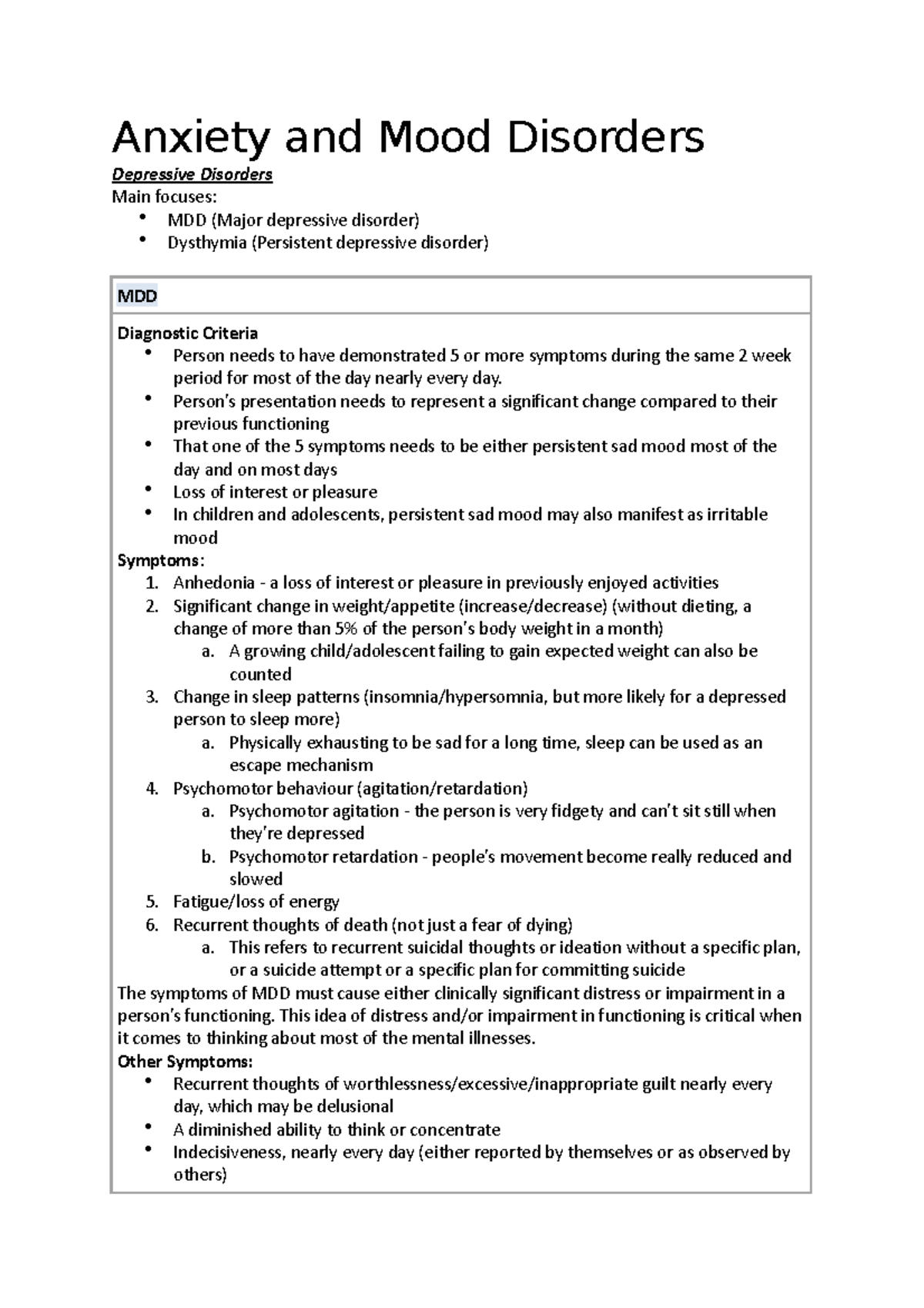 Anxiety And Mood Disorders – Types Of Mood Disorder – XGCRV