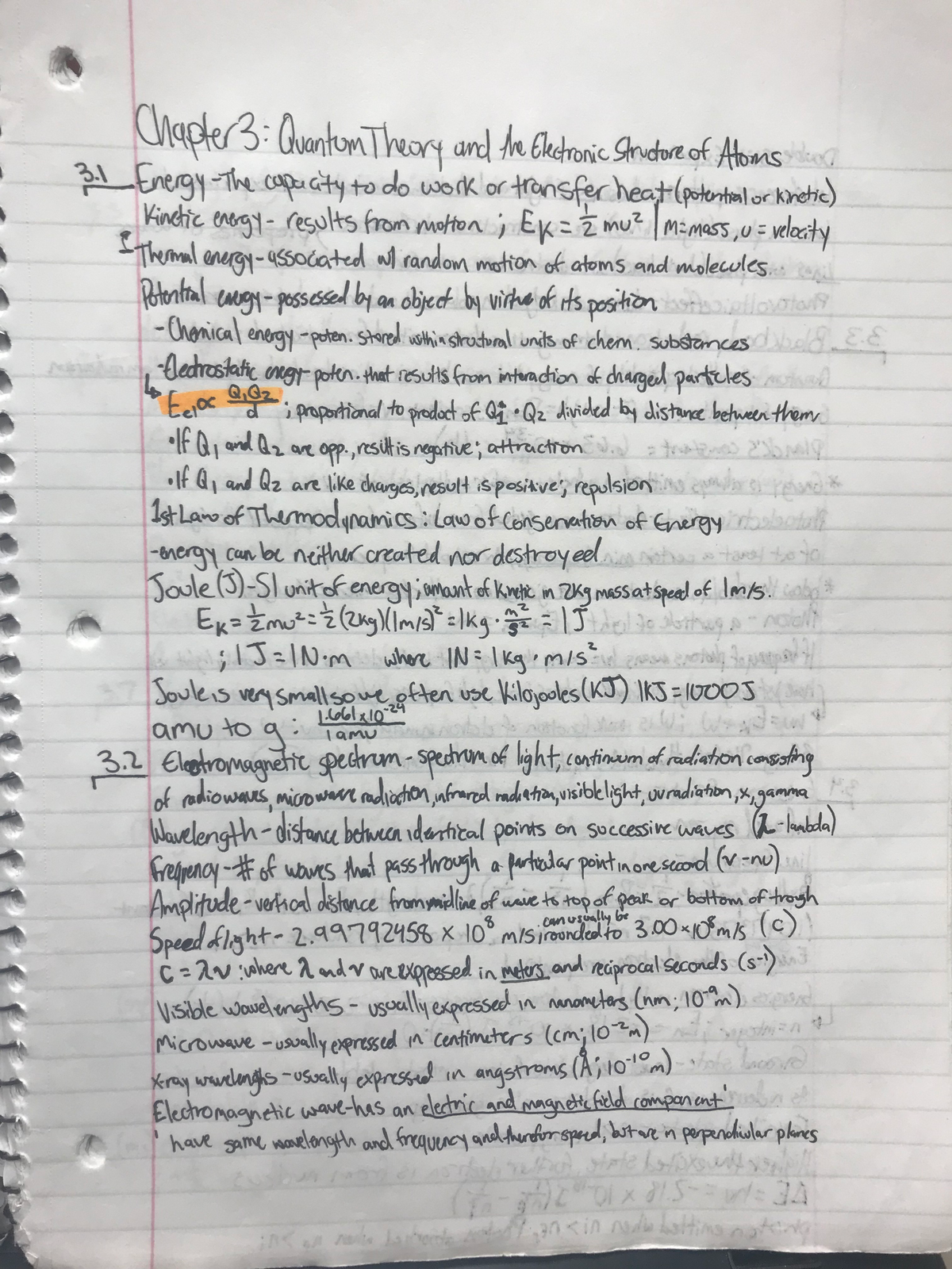 Chapter 3: Quantum Theory and the Electronic Structure of Atoms ...