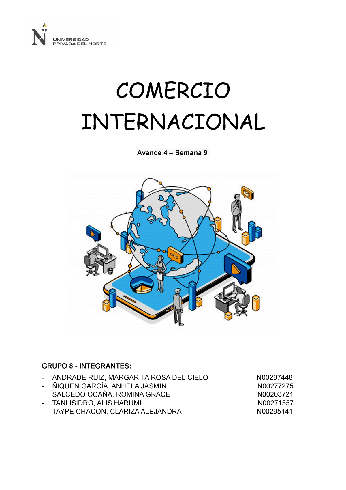 Comercio Internacional - Avance 4 - COMERCIO INTERNACIONAL GRUPO 8 ...