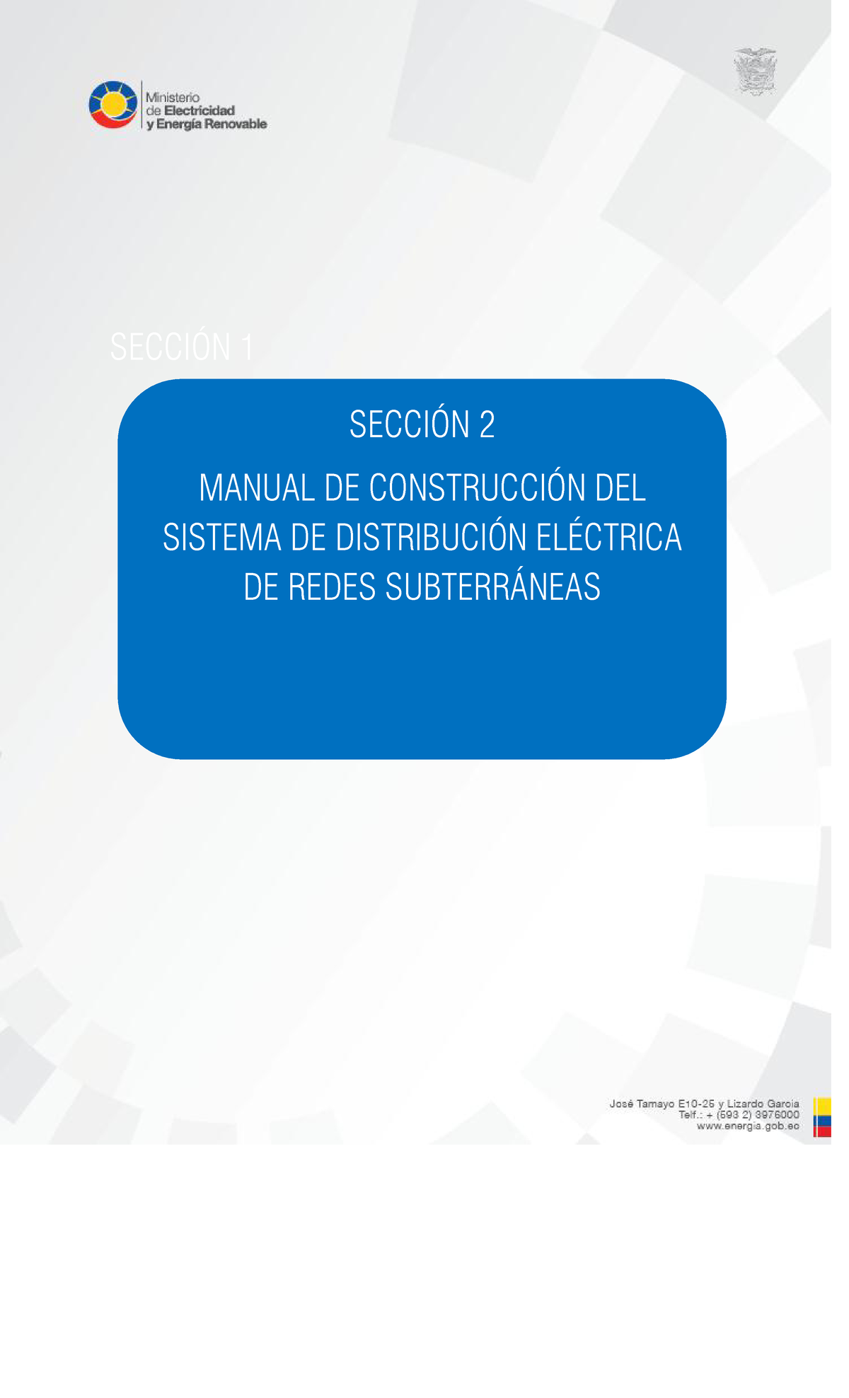 Manual De Construccion - SECCI”N 1 SECCI”N 1 SECCI”N 2 MANUAL DE ...