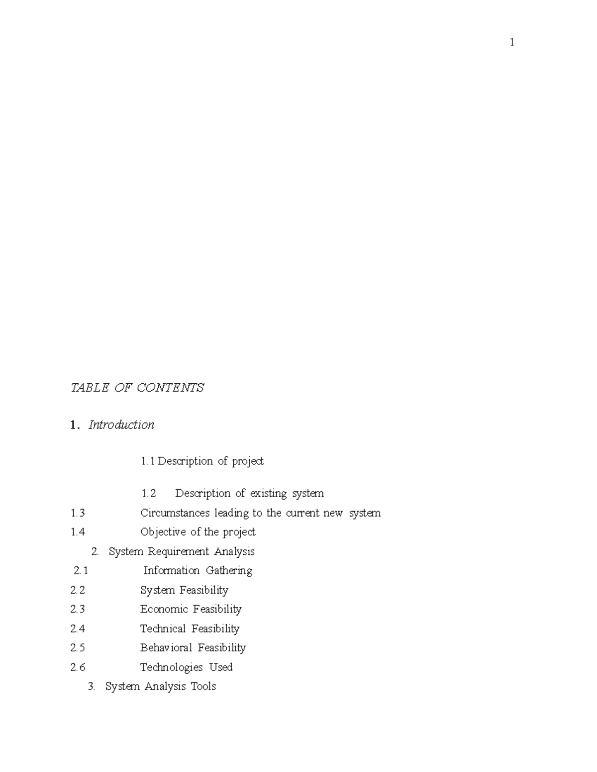 College management system documentation 1 - 1 TABLE OF CONTENTS 1 ...