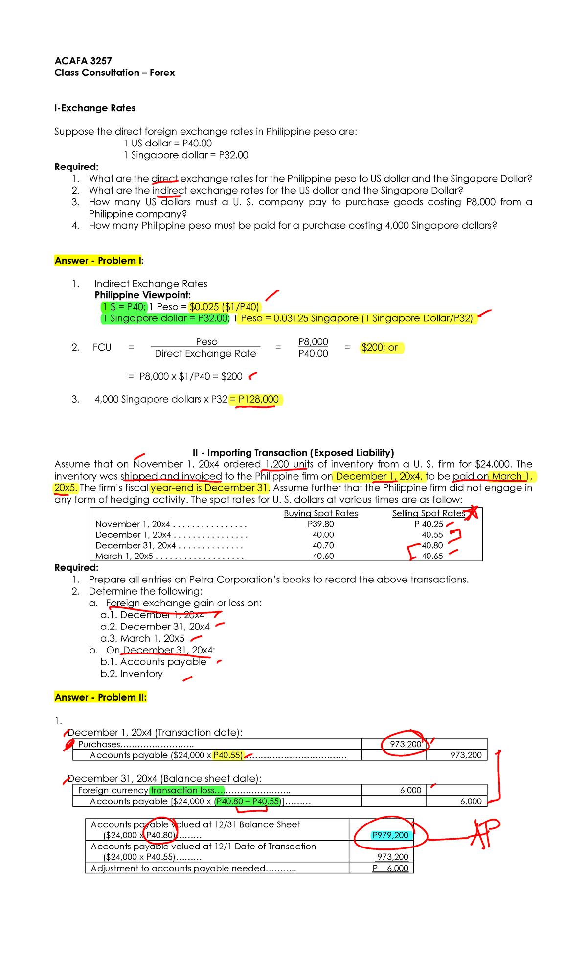 The Philippine Stock Exchange and the PHP/Foreign Currency Exchange, Page  15