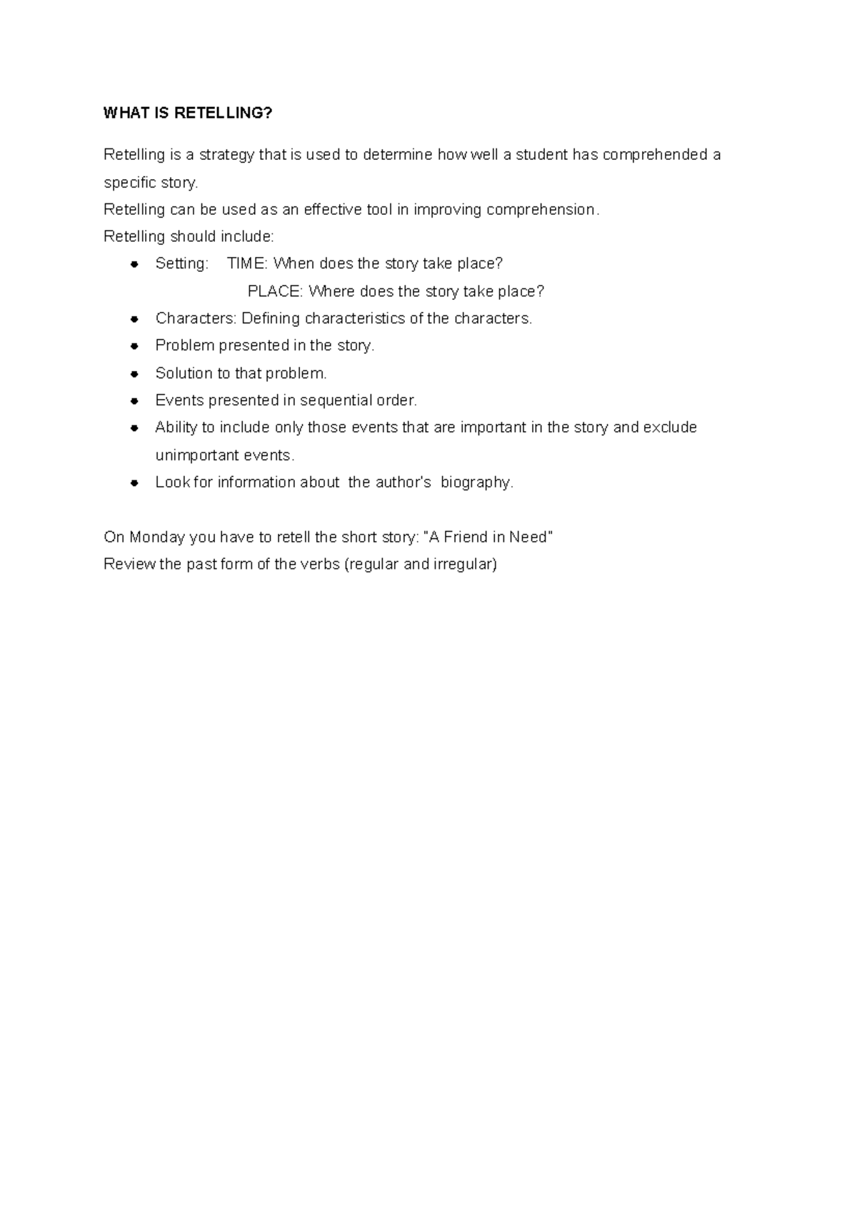 What is retelling - Los pasos escenciales para lograr un excelente ...
