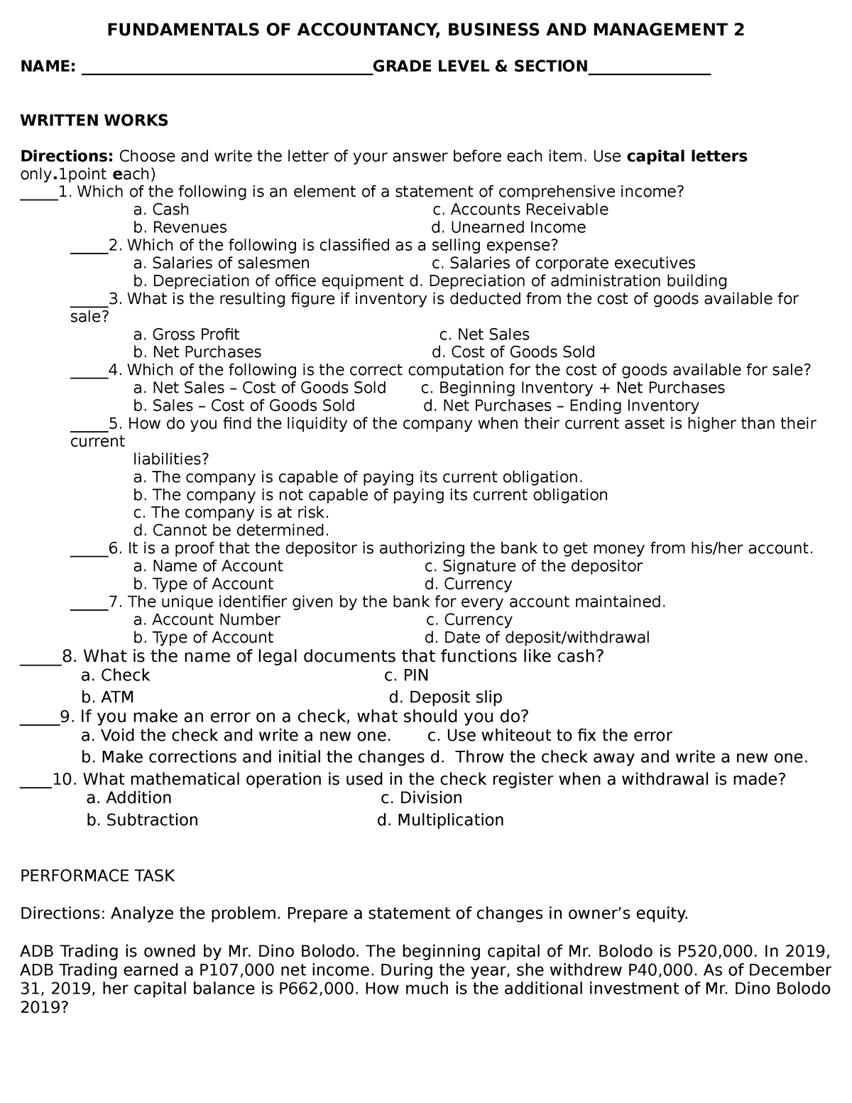 fabm-assessment-fundamentals-of-accountancy-business-and-management