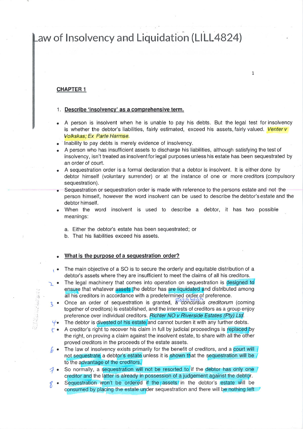 research topics in insolvency law