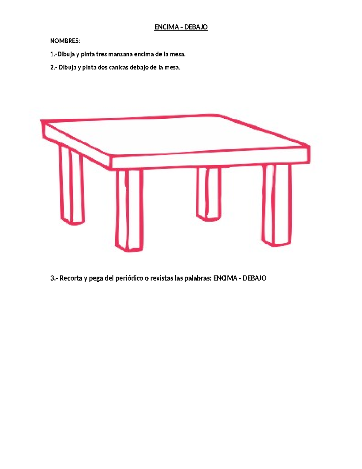 460749097 Encima Debajo Matematica docx - ENCIMA - DEBAJO NOMBRES: 1 ...