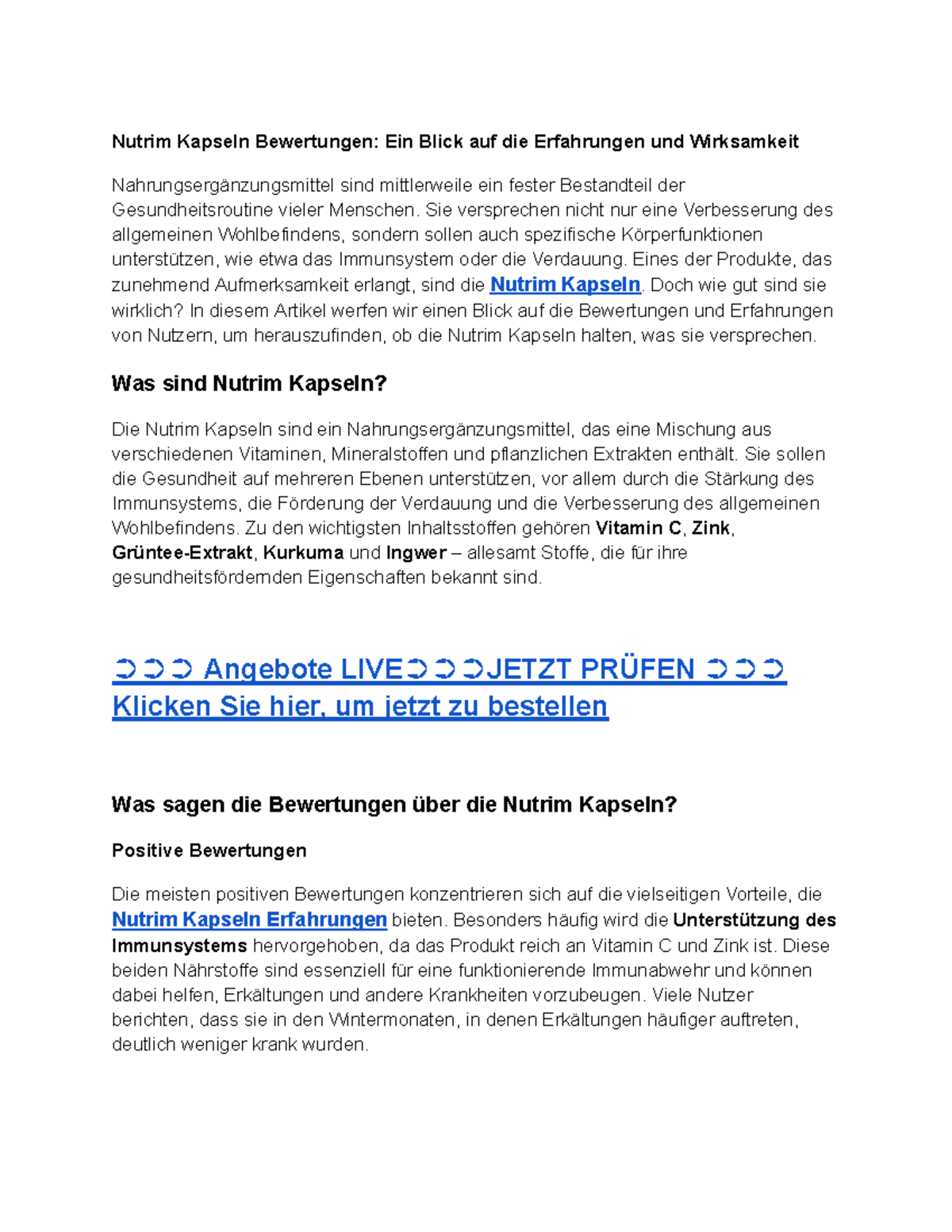 Nutrim Kapseln Stiftung Warentest Untitled document - Nutrim Kapseln Stiftung Warentest - Nutrim Kapseln