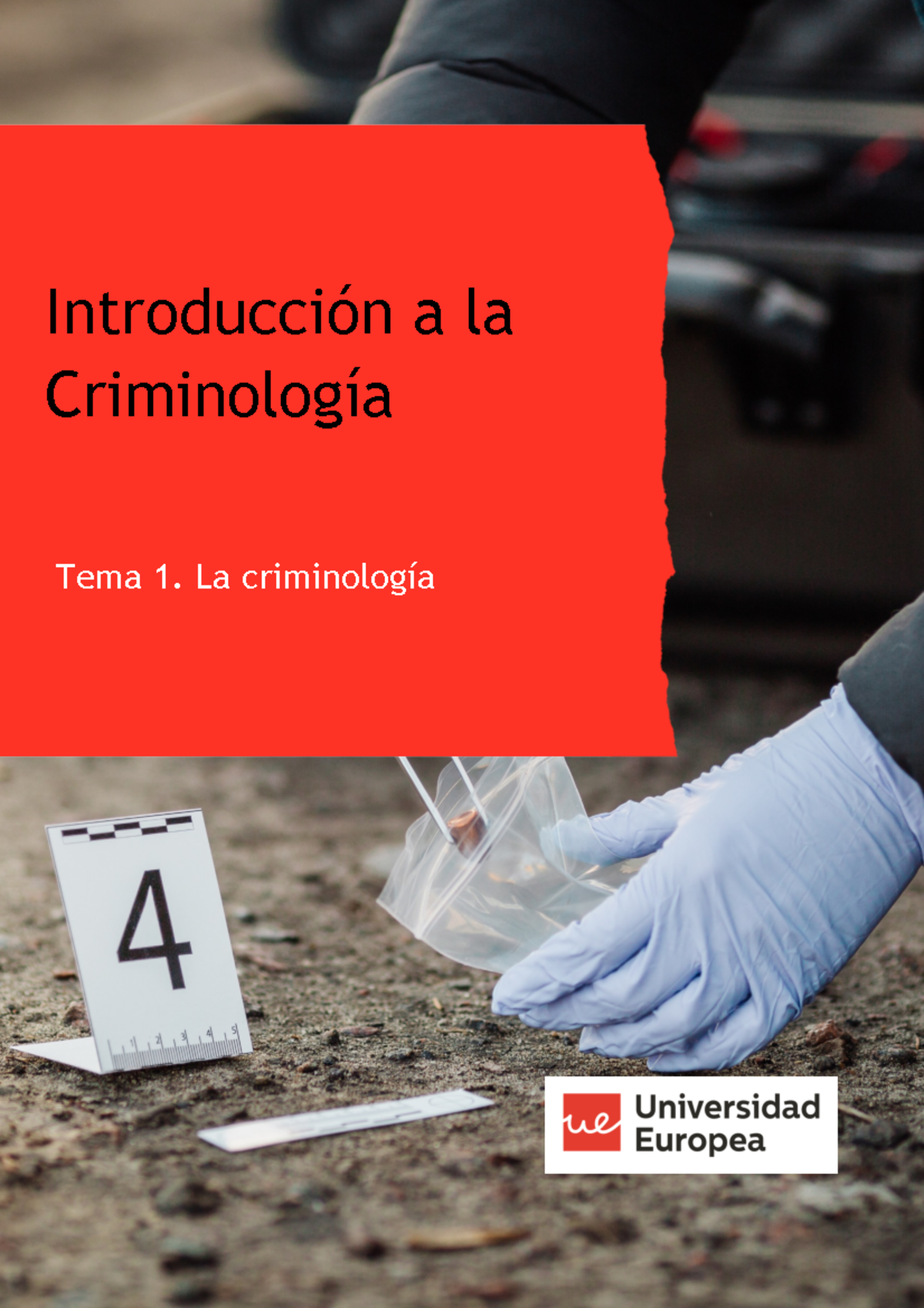 Crimi tema 1 - Apuntes del profesor - Introducción a la Criminología ...
