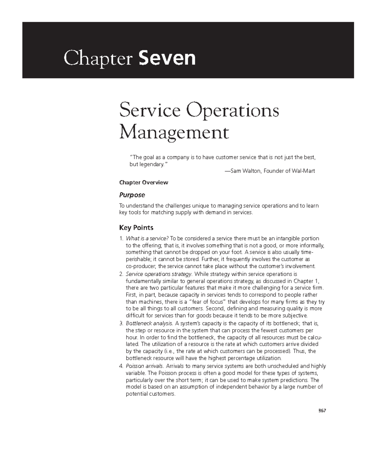 Service Operations Management - 367 Chapter Seven Service Operations ...