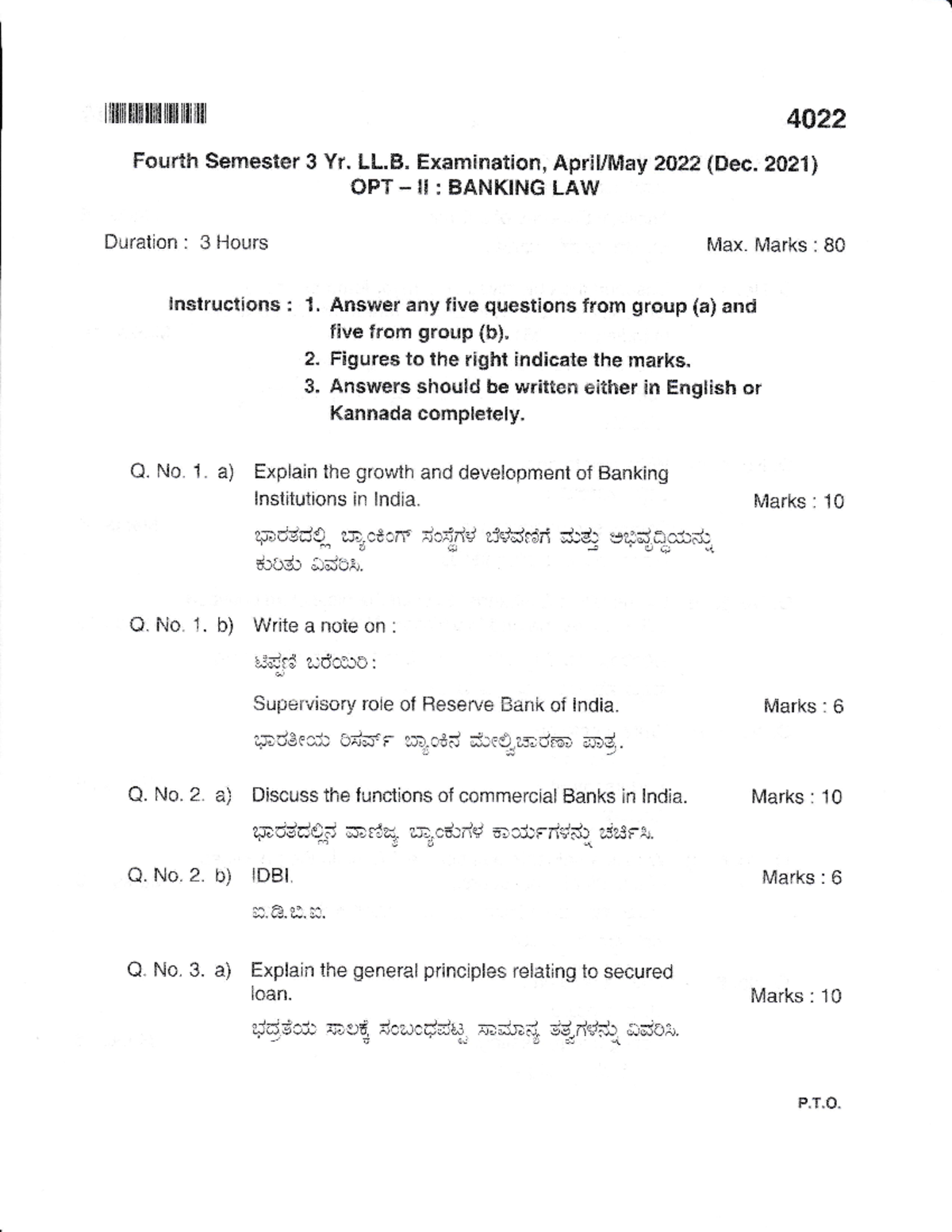 Merged Banking LAW Previous Question Paper - ililil ...