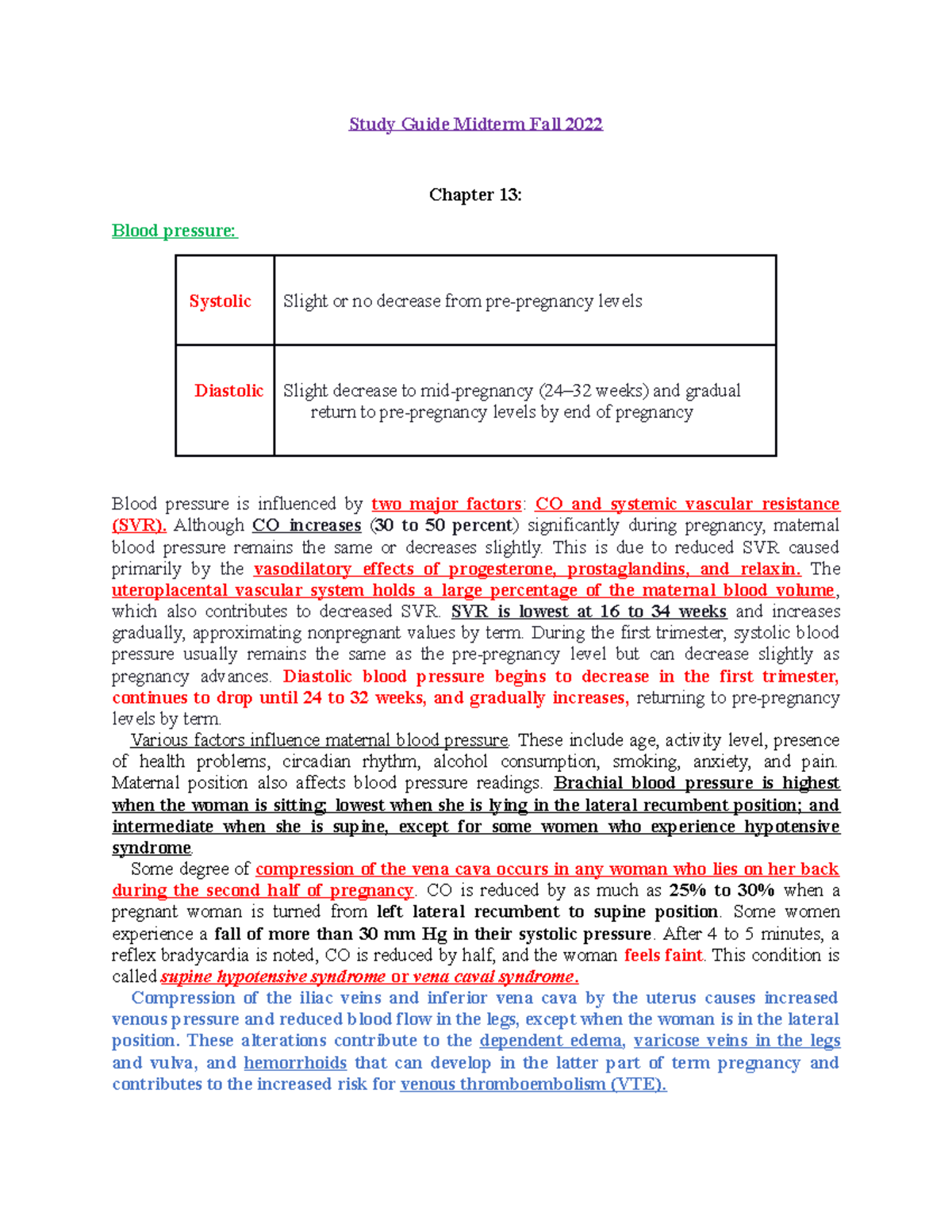 OB Midterm Study guide #1 - Study Guide Midterm Fall 2022 Chapter 13 ...