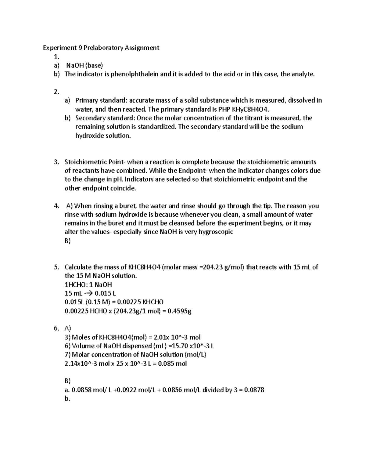 experiment 27 pre laboratory assignment