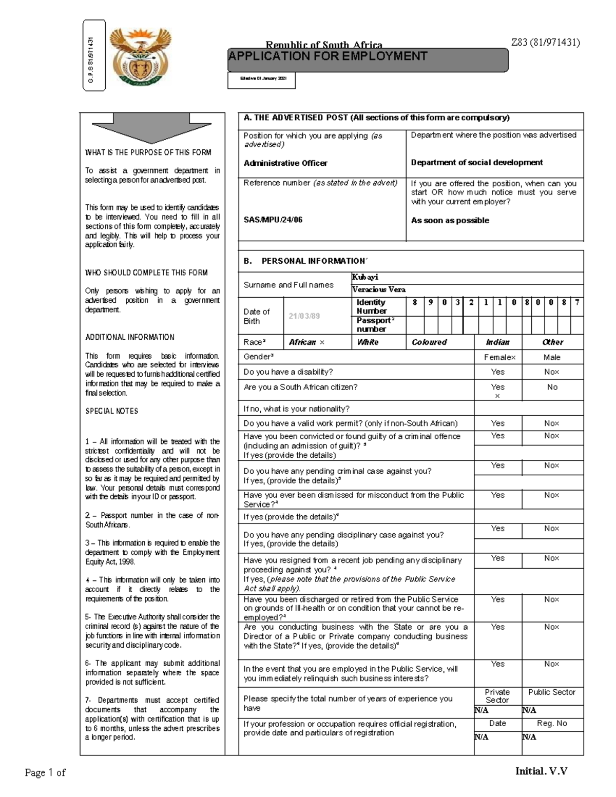 approved-new-z83-form-gazetted-6-nov-2020-republic-of-south-africa