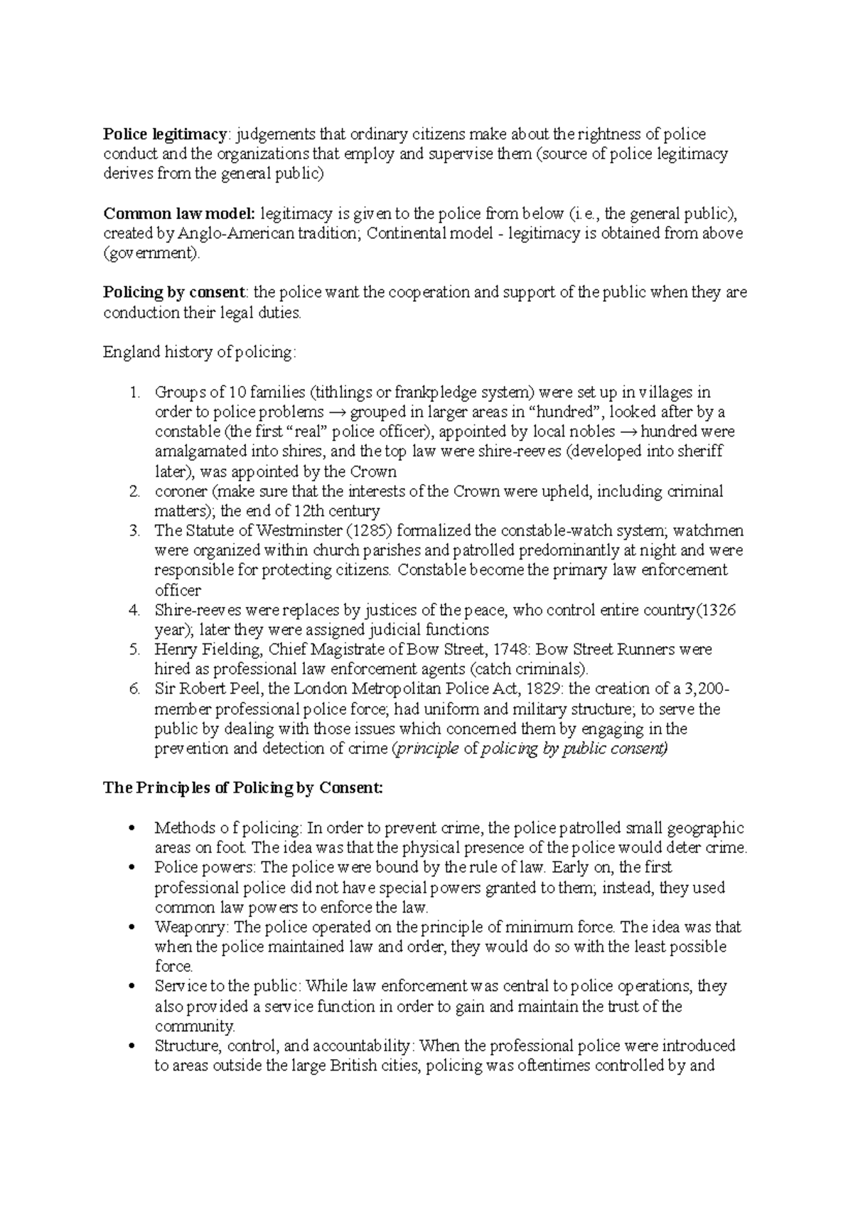 Chapter 5. The Context of Policing - Police legitimacy : judgements