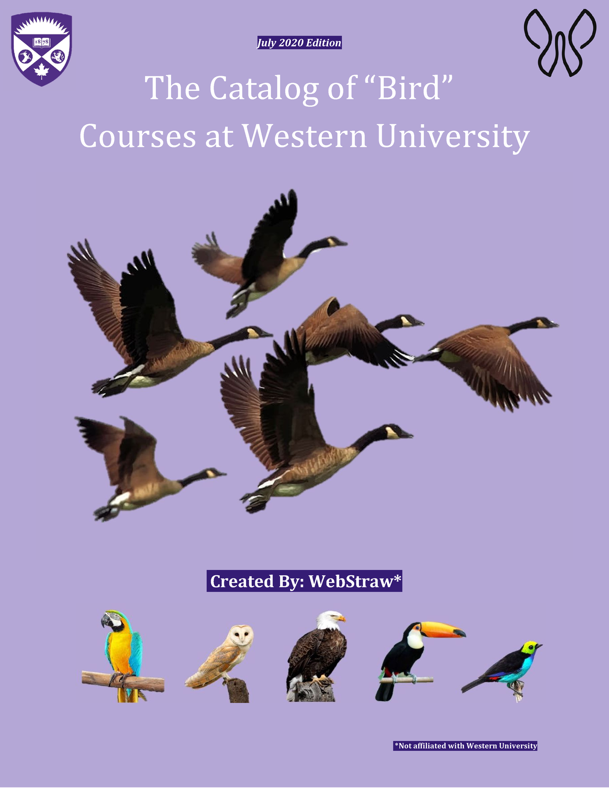 The Catalog of “Bird” Courses At Western University 1 1 - July 2020 Edition  The Catalog of “Bird” - Studocu