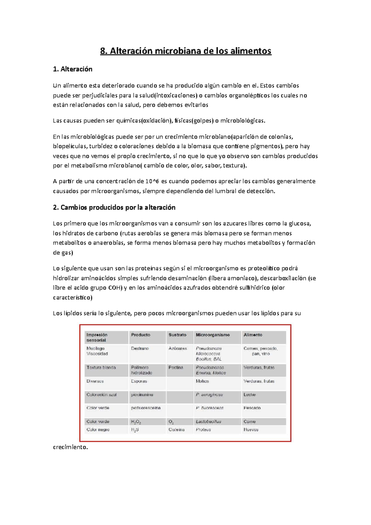 8 alteración microbiana de los alimentos - 8. Alteración microbiana de ...