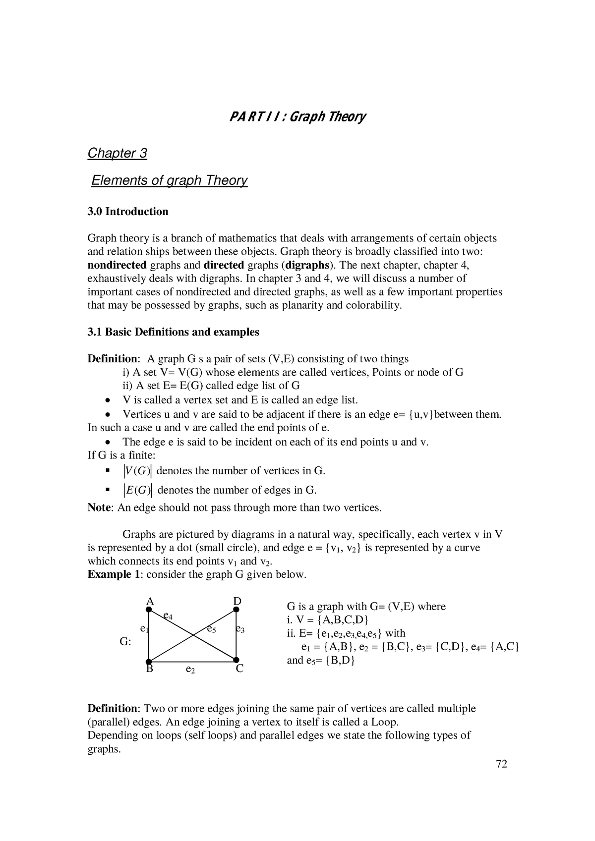 Discrete Chapter 3 - Probability Theory - PA RT I I : Graph Theory ...