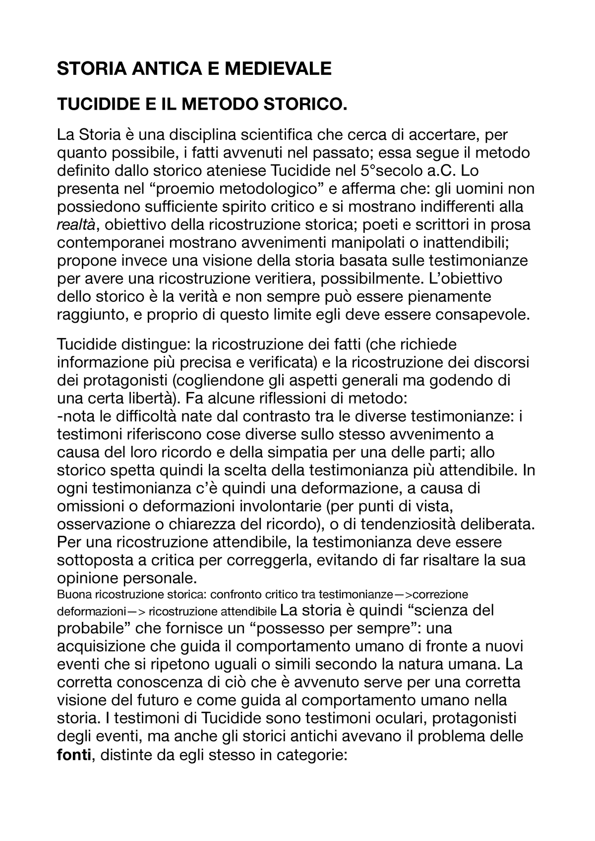 Breve Riassunto Storia Antica E Medievale - STORIA ANTICA E MEDIEVALE ...