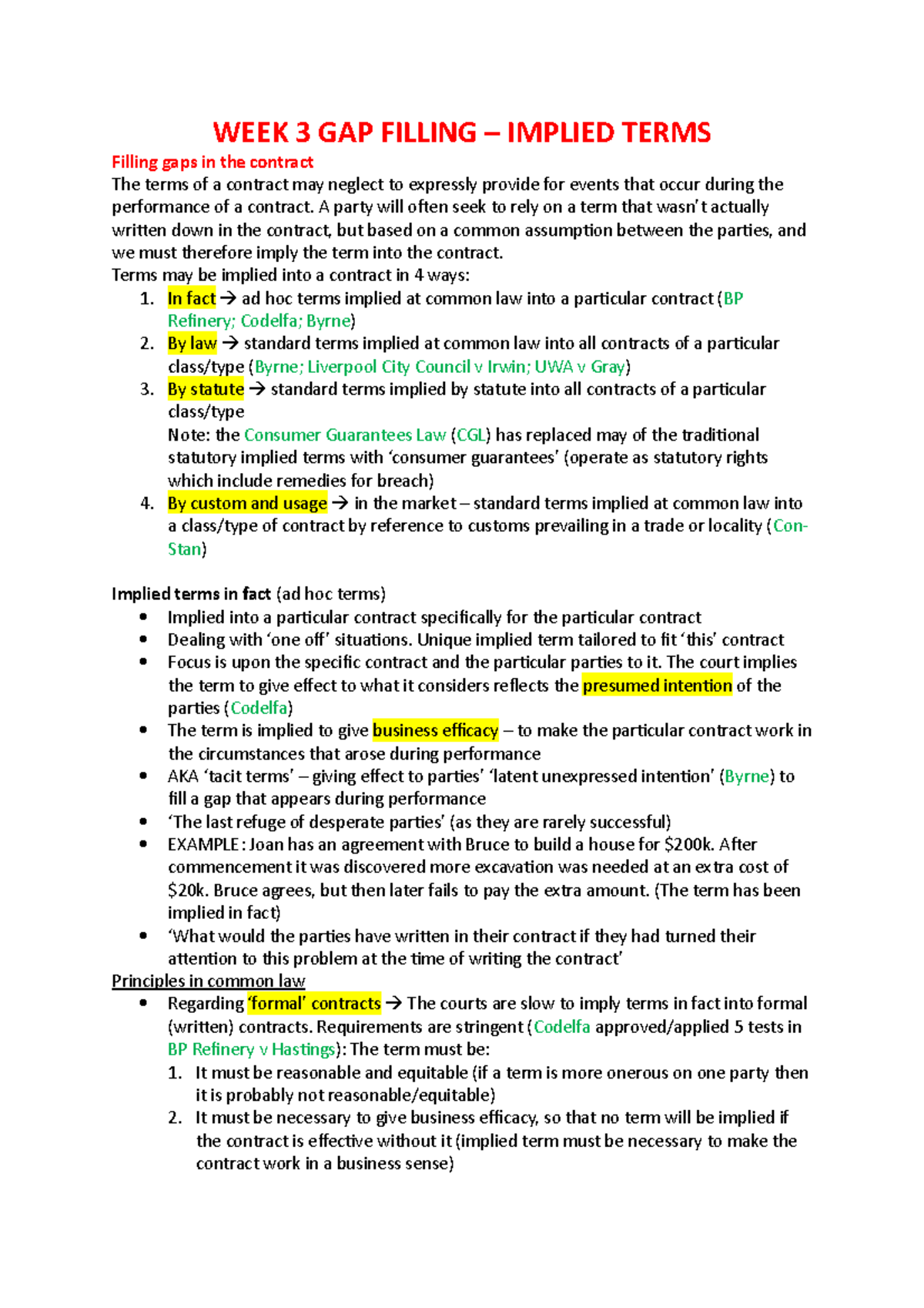 WEEK 3 GAP Filling Implied Terms - WEEK 3 GAP FILLING – IMPLIED TERMS ...