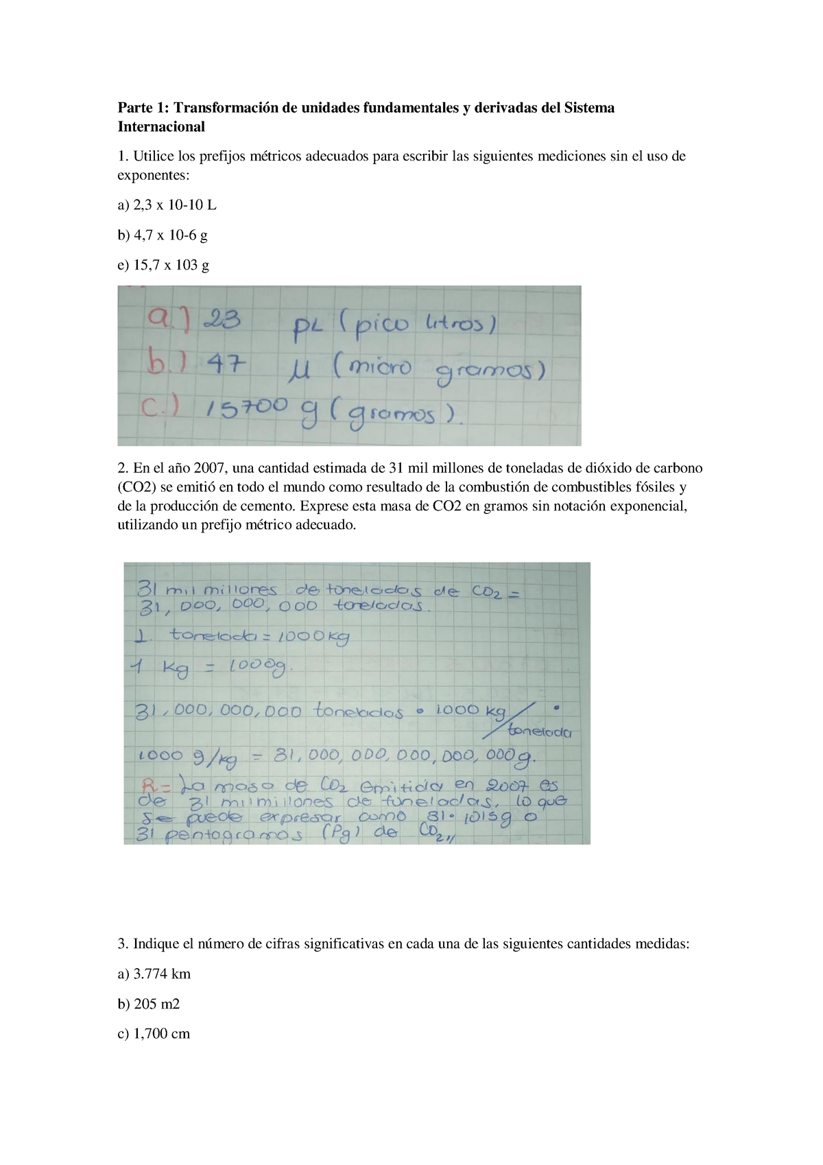 Quimica Parte 1 Transformación De Unidades Fundamentales Y Derivadas Del Sistema