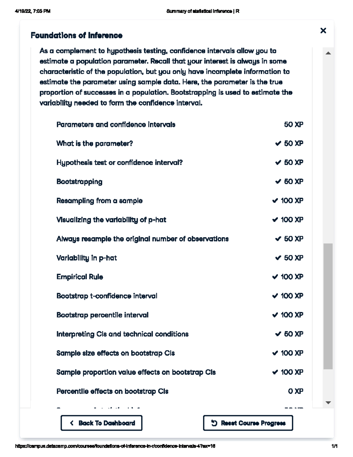 Ch 4 Foundations Of Inference - MAT 1120 - Studocu