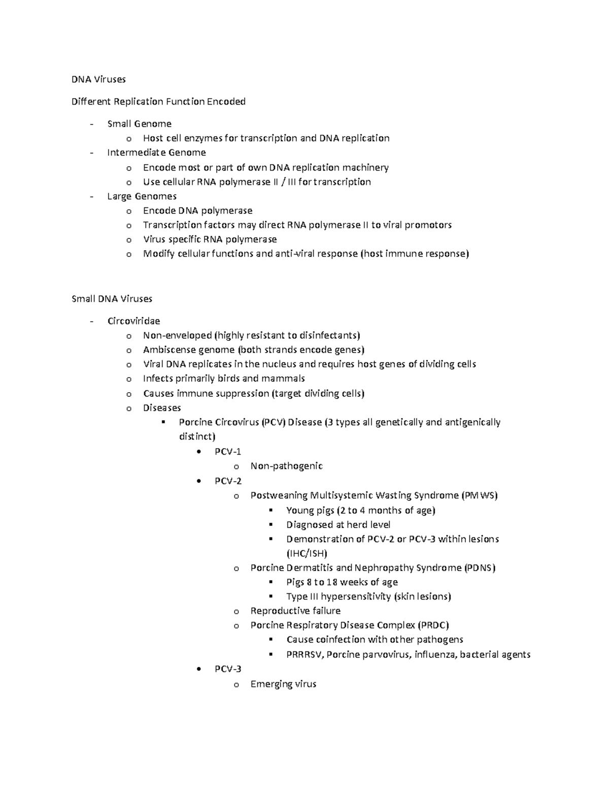 Virology Dna Viruses Vm 607 Pathobiology Ii Is An Eight Week Course That Presents The 1999