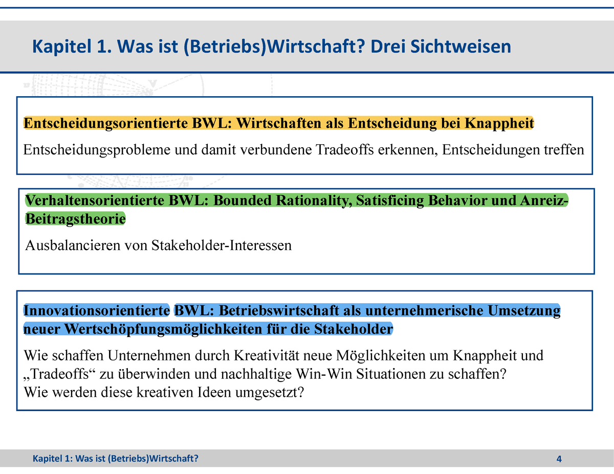 BW Folien Mit Markierung - Kapitel 1. Was Ist (Betriebs)Wirtschaft ...