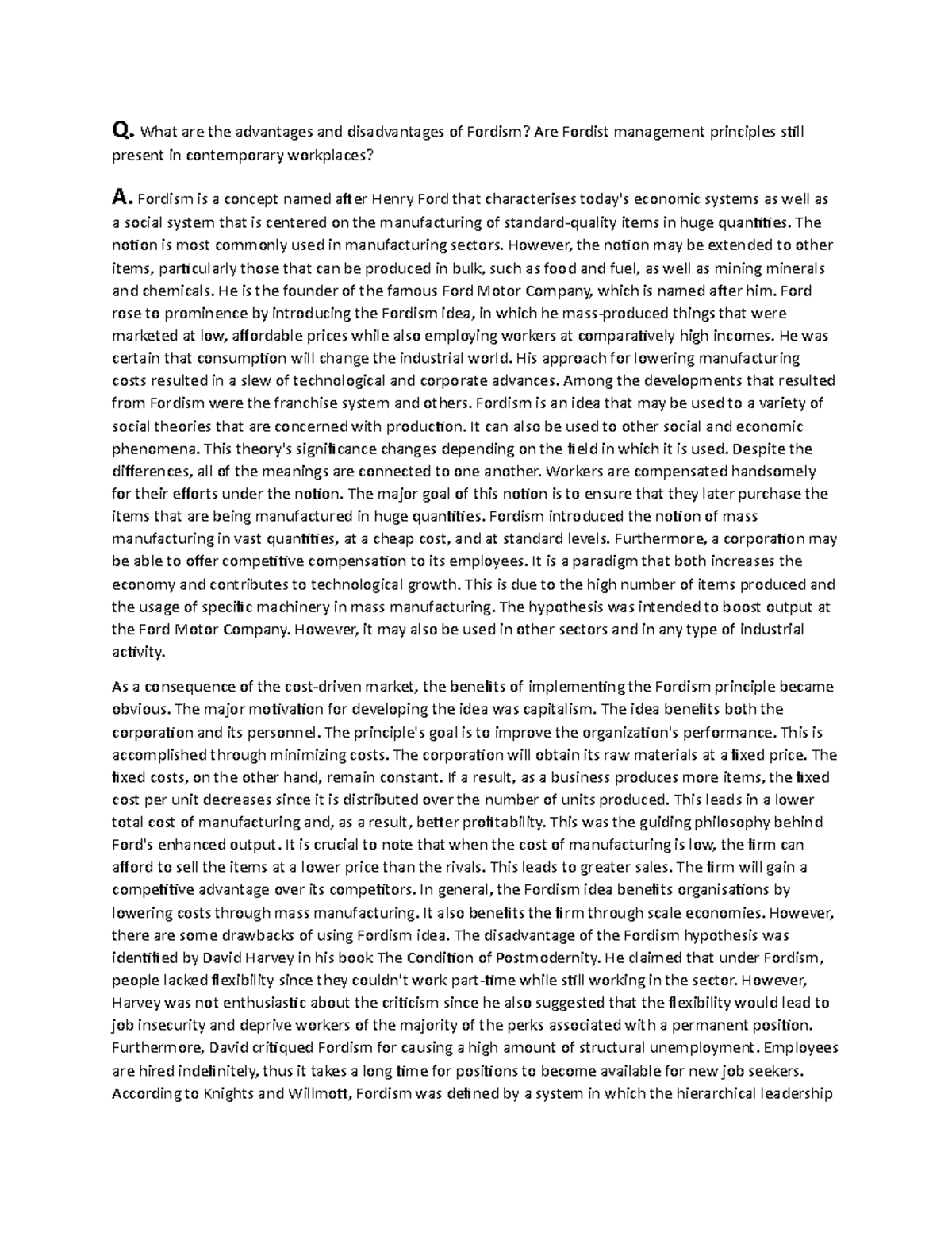 Exam Question Practice - Q. What are the advantages and disadvantages ...